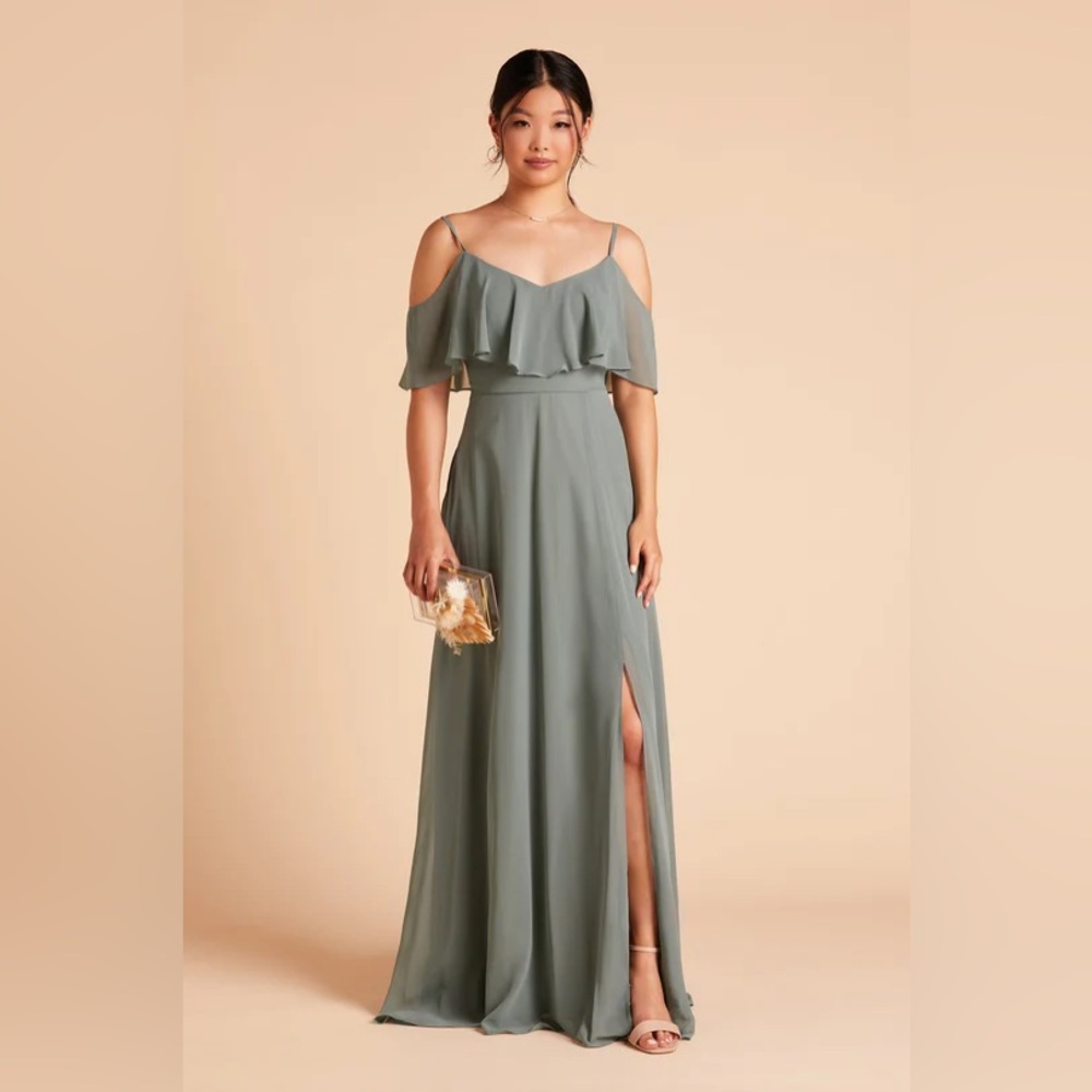 Birdy Grey Jane Convertible Dress WITH POCKETS in Chiffon Sea Glass